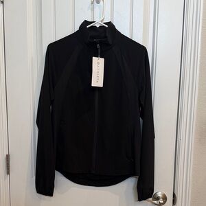Nwt Athleta Black Full-Zip Run with it jacket